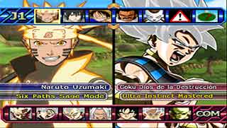 Dragon Ball Z Budokai Tenkaichi 3 ISO DIVINA V2 - Main Menu and